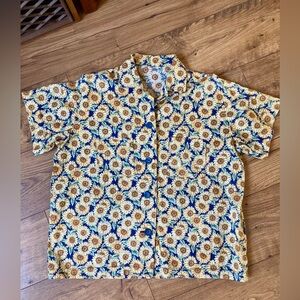 🌻Vintage 90’s Homemade Sunflower Button Up- Unisex Large🌻